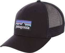 Patagonia Uni P-6 Logo LoPro Trucker Hat, Black, One Size, 38016-BLK-ALL