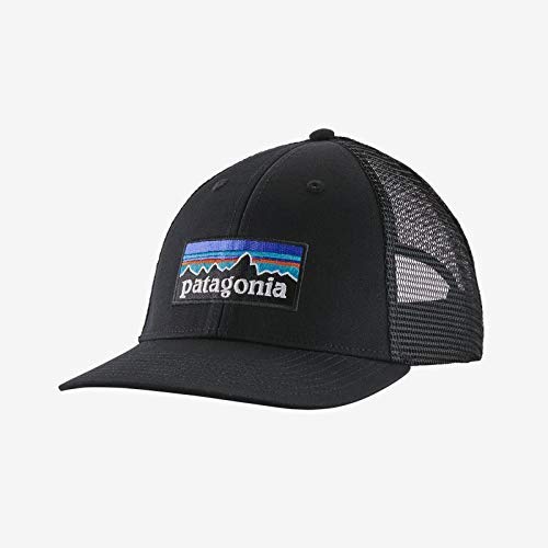 Patagonia Uni P-6 Logo LoPro Trucker Hat, Black, One Size, 38016-BLK-ALL